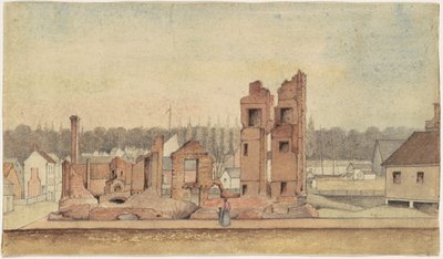 Ruiny tawerny, Petersburg, Wirginia autorstwa Jr. William Skinner Simpson