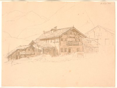 Dom wiejski w Tyrolu. św. Marie autorstwa Jørgen V. Sonne