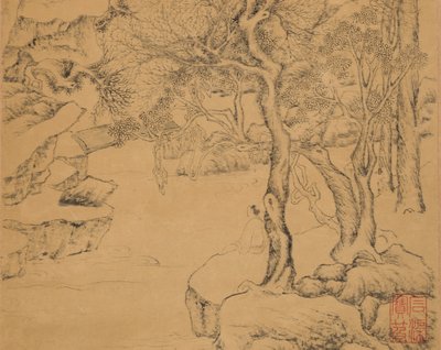 Wodospad, datowany na 1559 rok. autorstwa Ju Jie