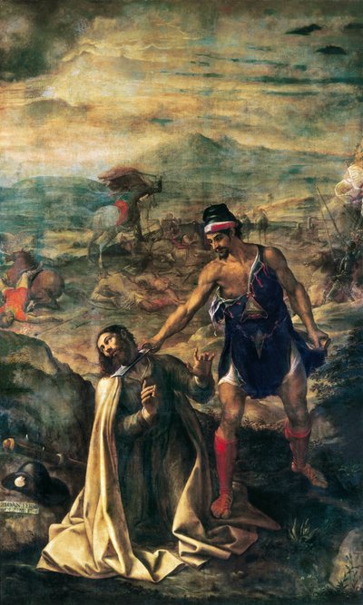 Dekolt św. Jakuba Wielkiego autorstwa Juan (1526 1579) Fernandez Navarette