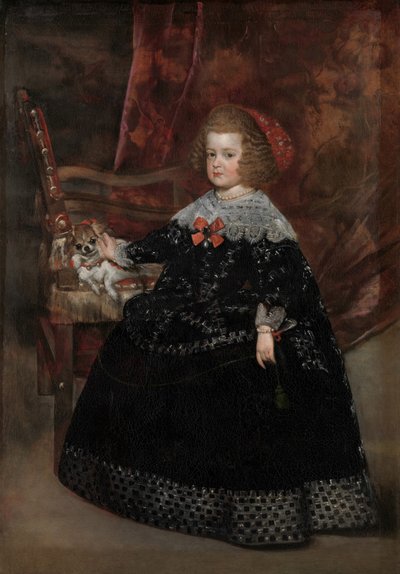 Maria Teresa, Infantka Hiszpanii, ok. 1645 (olej na płótnie) autorstwa Juan Bautista Martinez Del Mazo