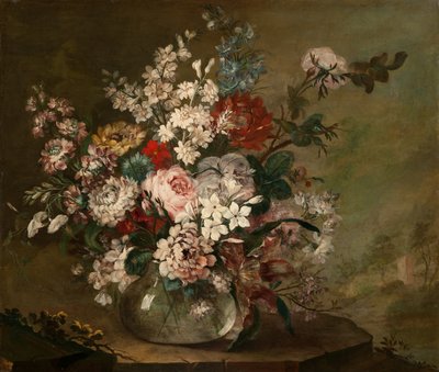 Martwa natura z kwiatami w wazonie, ok. 1780-1790 autorstwa Juan Bautista Romero