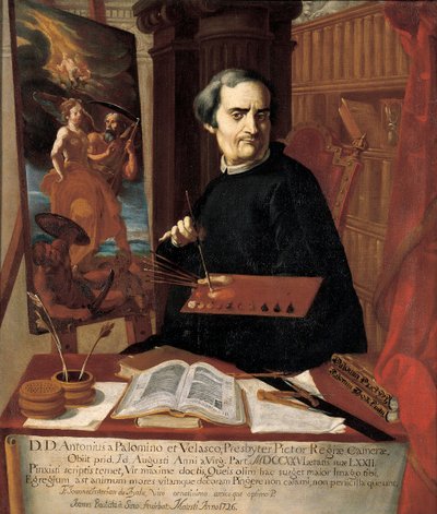 Portret Acisclo Antonio Palomino de Castro y Velasco autorstwa Juan Bautista Simo