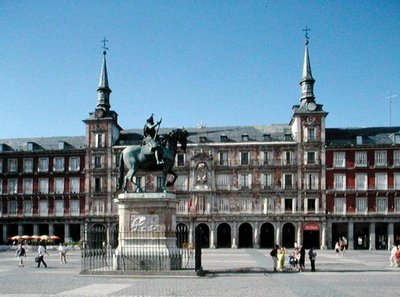 Widok na Plaza Mayor, ok. 1619 (zdjęcie) autorstwa Juan Gomez de Mora