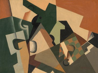 Szkło i szachownica autorstwa Juan Gris