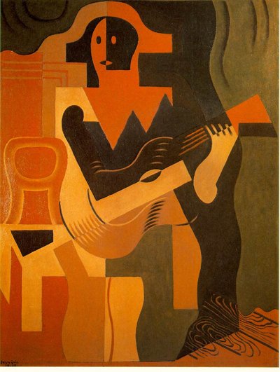 Arlekin z gitarą autorstwa Juan Gris