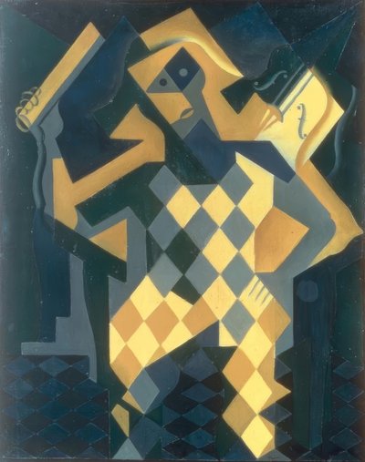 Arlekin na skrzypcach autorstwa Juan Gris