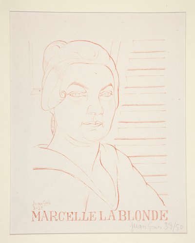 Marcelle La Blond autorstwa Juan Gris
