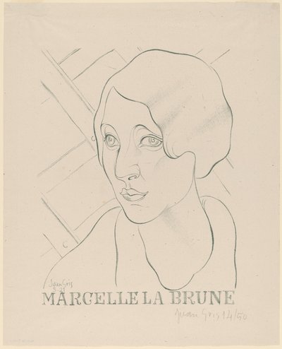 Marcelle Brązowy autorstwa Juan Gris