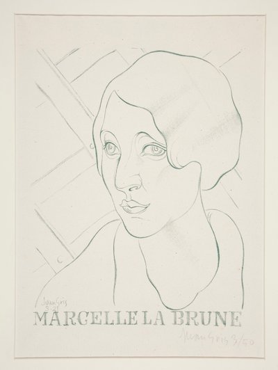 Marcelle Brązowy autorstwa Juan Gris