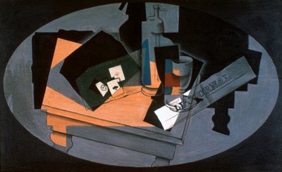 Karty do gry i syfon, 1916. autorstwa Juan Gris