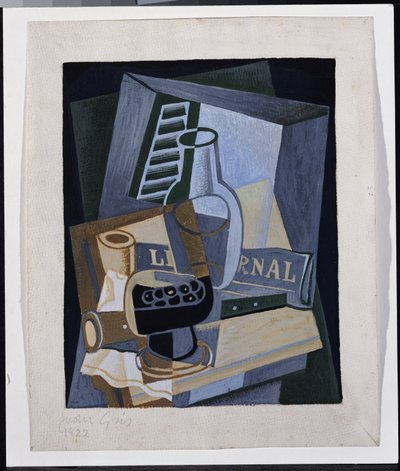Martwa natura przed oknem, 1922 autorstwa Juan Gris