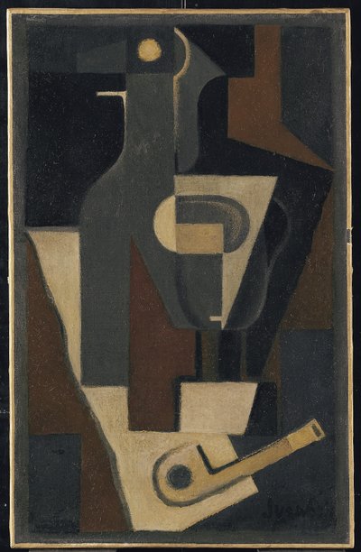 Martwa natura z fajką, 1918 autorstwa Juan Gris
