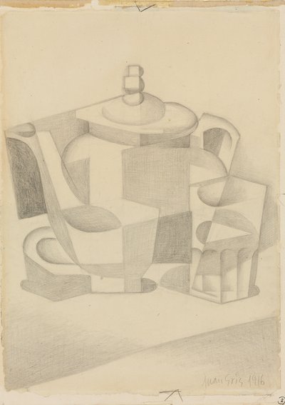 Martwa natura z czajnikiem; Natura morte a la theiere, 1916 autorstwa Juan Gris