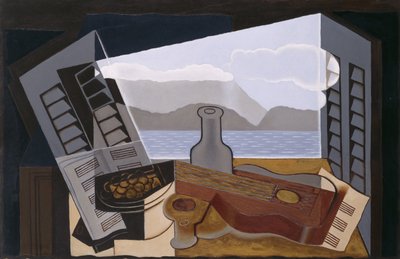 Otwarte okno, 1921 autorstwa Juan Gris