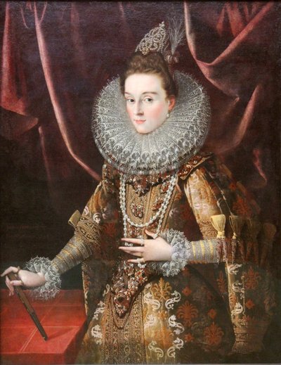 Infantka Isabella Clara Eugenia z Hiszpanii autorstwa Juan Pantoja de la Cruz