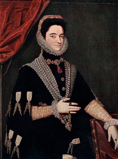 Maria Austriacka, połowa XVI wieku 1910 autorstwa Juan Pantoja de la Cruz