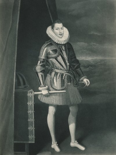 Filip III w zbroi, 1605, 1904 autorstwa Juan Pantoja de la Cruz