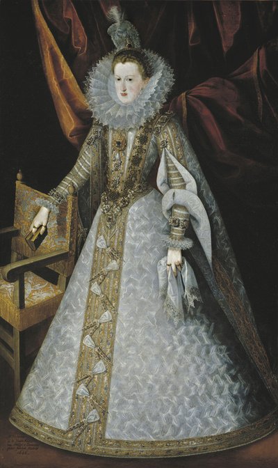 Portret Małgorzaty Austriackiej 15841611, 1606 autorstwa Juan Pantoja de la Cruz