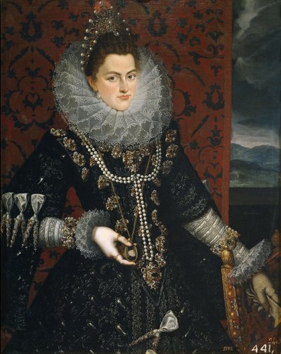 Infantka Isabella Clara Eugenia 1566-1633, 1598-1599 autorstwa Juan Pantoja de la Cruz