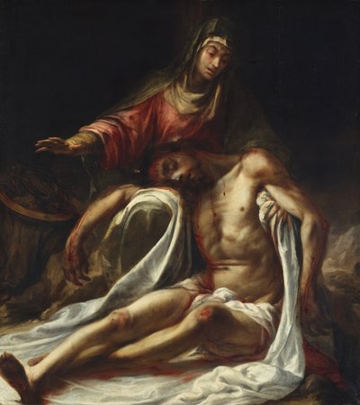 Pieta, ca. 1657-60. autorstwa Juan de Valdes Leal