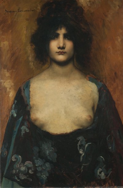 Orientalna dziewczyna, ok. 1890-1895. autorstwa Juana Romani