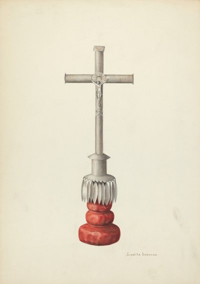 Krucyfiks, ok. 1936. autorstwa Juanita Donahoo