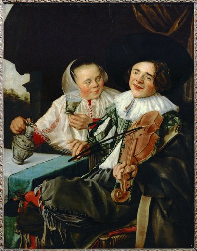 La joyeuse companie - wesoła kompania ... autorstwa Judith (attr. to) Leyster
