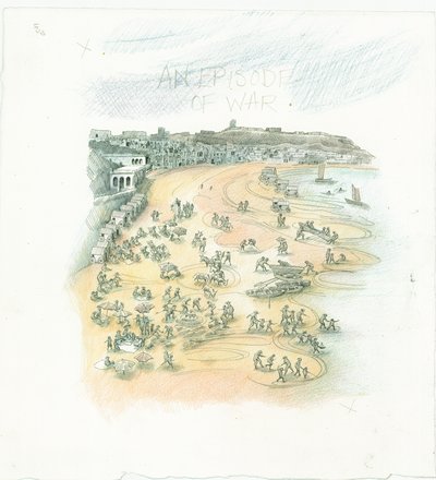 Niemieckie bombardowanie Scarborough, North Yorkshire, 1914 2014. autorstwa Judith Dobie