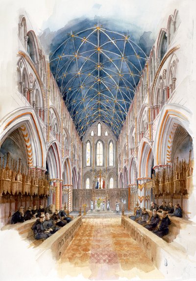 Opactwo Whitby, 1500, c1990-2010 autorstwa Judith Dobie