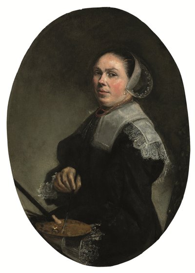 Portret artysty (olej na desce) autorstwa Judith Leyster
