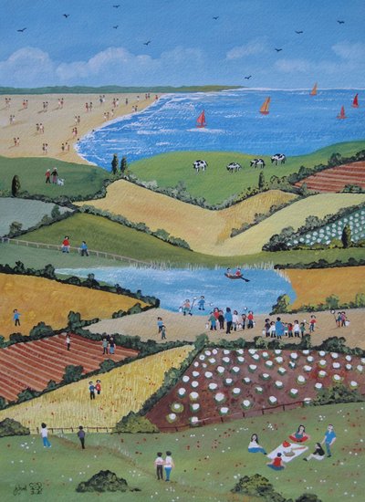 Field Trip, 2010 (Gwasz na papierze) autorstwa Judy Joel