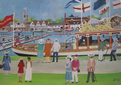 Henley - Glorianna, 2012 (gwasz na papierze) autorstwa Judy Joel