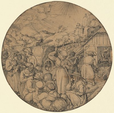 Żniwa siana (czerwiec) autorstwa Jörg Breu the Elder
