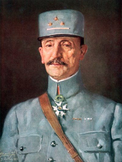 Generał Mazel, oficer armii francuskiej podczas I wojny światowej, 1916, 1926. autorstwa Juilliet