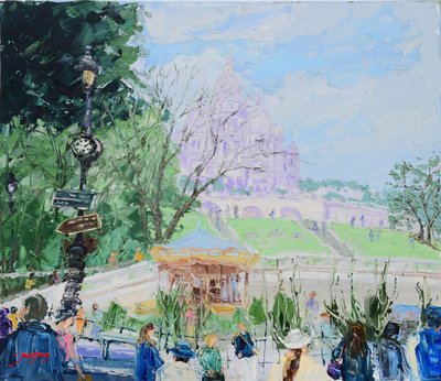 Sacre-Cœur, Montmartre, karuzela autorstwa Jukyong Park