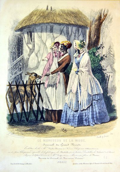 Zwiedzanie zoo Jardin des Plantes w Paryżu, tablica modowa autorstwa Jules (after) David