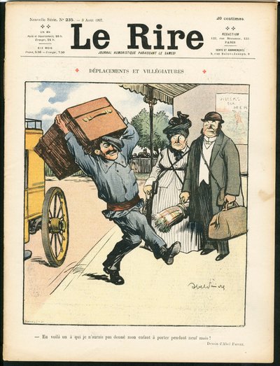 Okładka „Le Lire”, Kolor satyryczny autorstwa Jules Abel Faivre