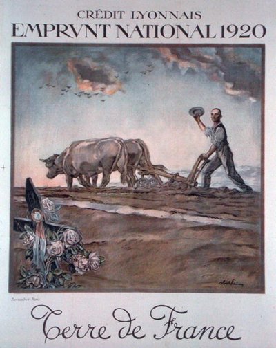 Plakat Credit Lyonnais reklamujący pożyczkę narodową autorstwa Jules Abel Faivre