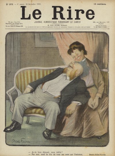Ilustracja do Le Rire autorstwa Jules Abel Faivre