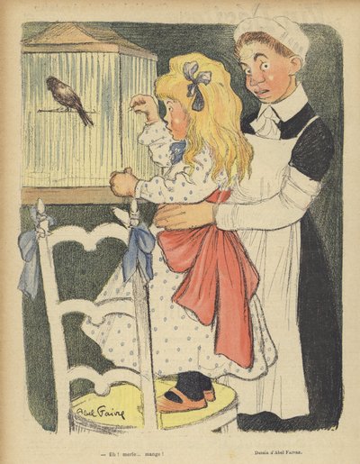 Ilustracja do Le Rire autorstwa Jules Abel Faivre