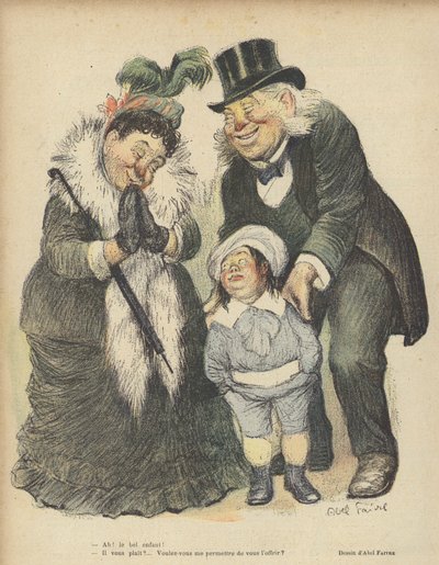 Ilustracja do Le Rire autorstwa Jules Abel Faivre