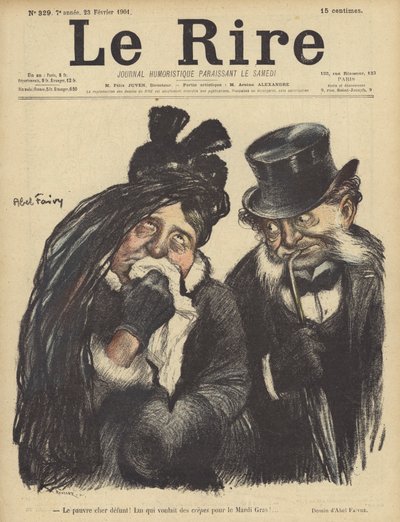 Ilustracja do Le Rire autorstwa Jules Abel Faivre