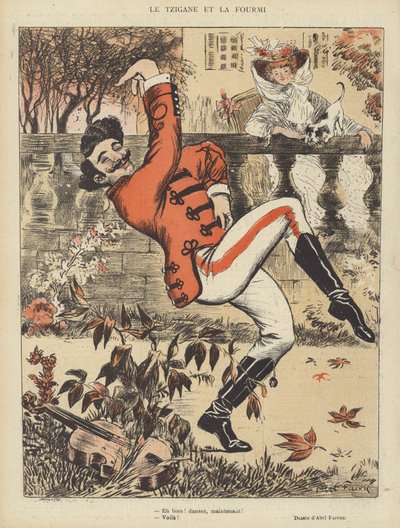Ilustracja do Le Rire autorstwa Jules Abel Faivre