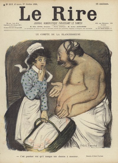 Ilustracja do Le Rire autorstwa Jules Abel Faivre