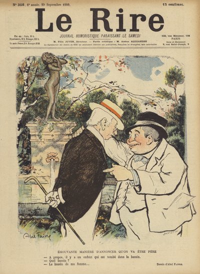 Ilustracja do Le Rire autorstwa Jules Abel Faivre