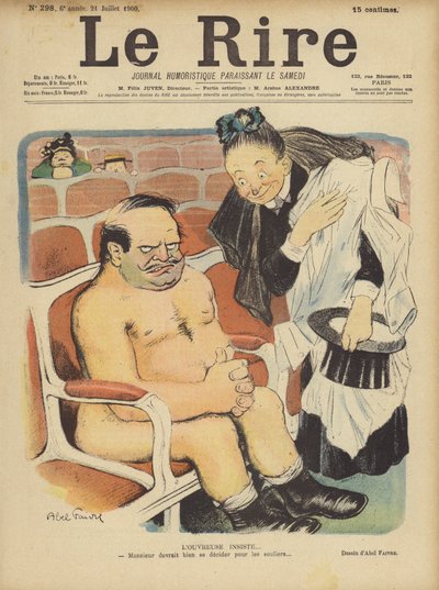 Ilustracja do Le Rire autorstwa Jules Abel Faivre