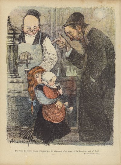 Ilustracja do Le Rire autorstwa Jules Abel Faivre