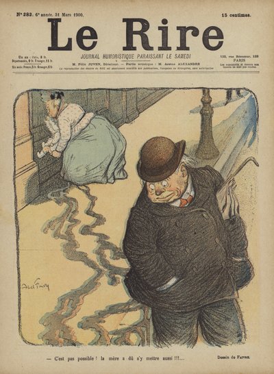 Ilustracja do Le Rire autorstwa Jules Abel Faivre