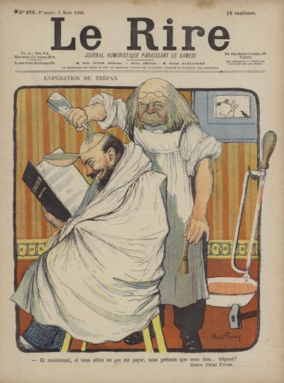 Ilustracja do Le Rire autorstwa Jules Abel Faivre